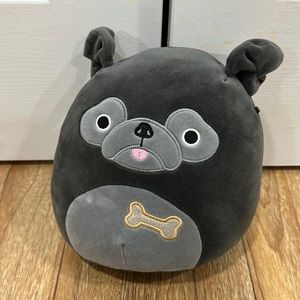 Bongo the Black Pug 8 Inch
